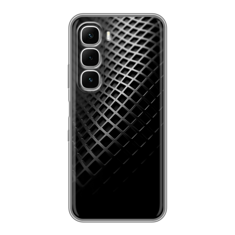 Силиконовый чехол на Infinix Hot 60i с принтом Текстура металла Силиконовый чехол на Infinix Hot 60i с принтом Текстура металла