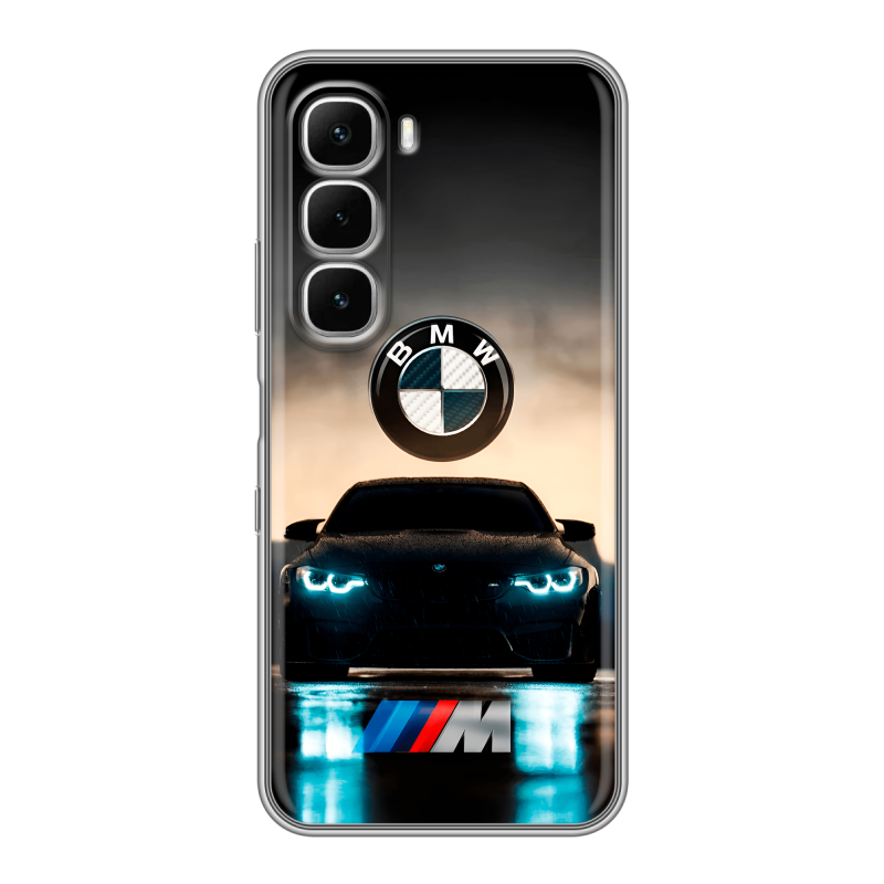 Силиконовый чехол на Infinix Hot 60i с принтом БМВ BMW Силиконовый чехол на Infinix Hot 60i с принтом БМВ BMW
