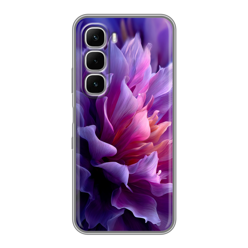 Силиконовый чехол на Infinix Hot 60i с принтом женский цветы Силиконовый чехол на Infinix Hot 60i с принтом женский цветы