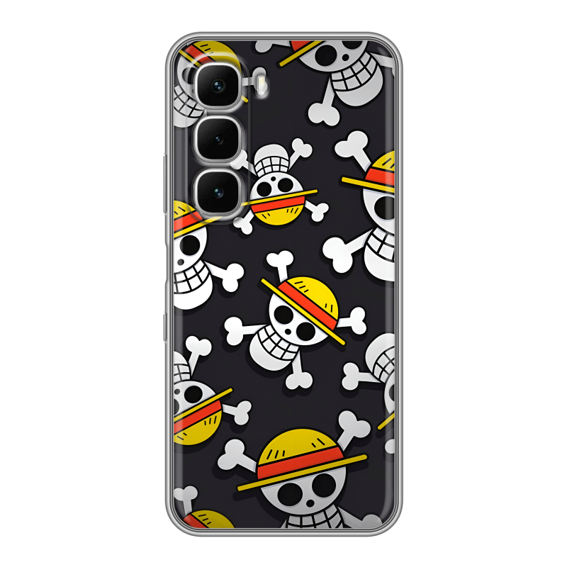 Силиконовый чехол на Infinix Hot 60i с принтом One Piece Ван Пис Силиконовый чехол на Infinix Hot 60i с принтом One Piece Ван Пис