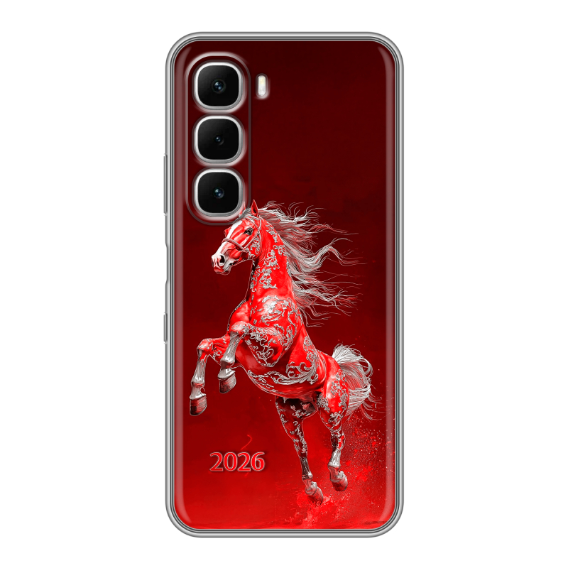 Силиконовый чехол на Infinix Hot 60i с принтом Новый год Силиконовый чехол на Infinix Hot 60i с принтом Новый год
