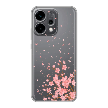 Силиконовый чехол на OPPO Reno14 5G с принтом Ветка сакуры