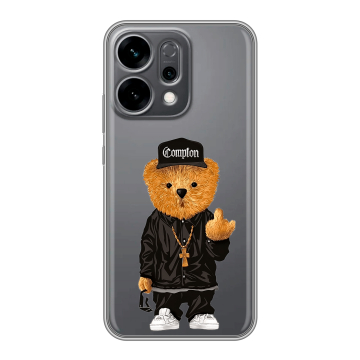 Силиконовый чехол на OPPO Reno14 5G с принтом Мишка