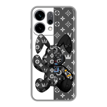 Силиконовый чехол на OPPO Reno14 5G с принтом Луи робот