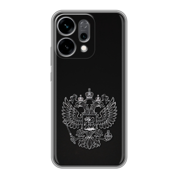 Силиконовый чехол на OPPO Reno14 5G с принтом Герб России