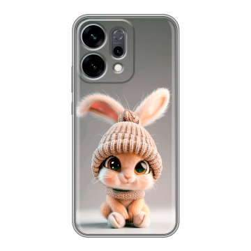 Силиконовый чехол на OPPO Reno14 5G с принтом Кролик