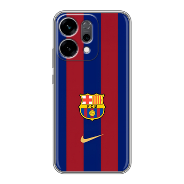 Силиконовый чехол на OPPO Reno14 5G с принтом Барселона Barcelona