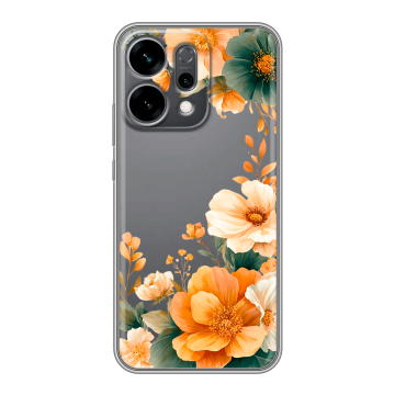 Силиконовый чехол на OPPO Reno14 5G с принтом Цветы принт Силиконовый чехол на OPPO Reno14 5G с принтом Цветы принт