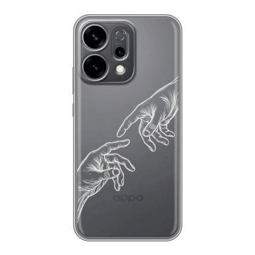 Силиконовый чехол на OPPO Reno14 5G с принтом Сотворение мира Силиконовый чехол на OPPO Reno14 5G с принтом Сотворение мира