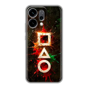 Силиконовый чехол на OPPO Reno14 5G с принтом Squid Game Игра кальмара