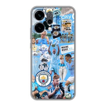 Силиконовый чехол на OPPO Reno14 5G с принтом Man City Манчестер Сити Силиконовый чехол на OPPO Reno14 5G с принтом Man City Манчестер Сити