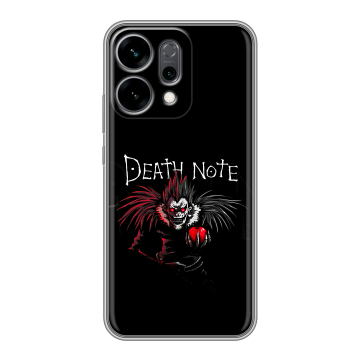 Силиконовый чехол на OPPO Reno14 5G с принтом Death note Тетрадь смерти