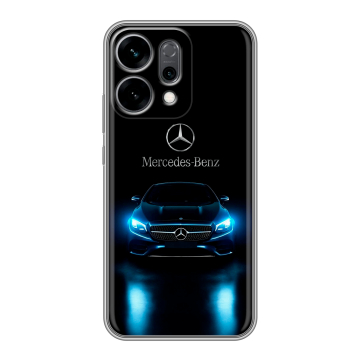 Силиконовый чехол на OPPO Reno14 5G с принтом Mercedes Мерседес
