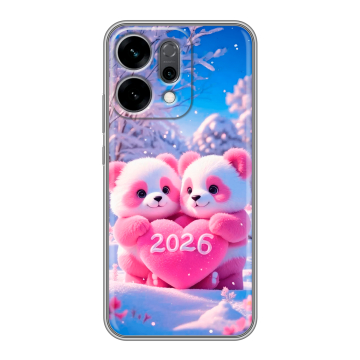 Силиконовый чехол на OPPO Reno14 5G с принтом Новый год Силиконовый чехол на OPPO Reno14 5G с принтом Новый год
