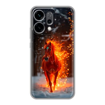 Силиконовый чехол на OPPO Reno14 5G с принтом Новый год