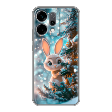 Силиконовый чехол на OPPO Reno14 5G с принтом Новый год