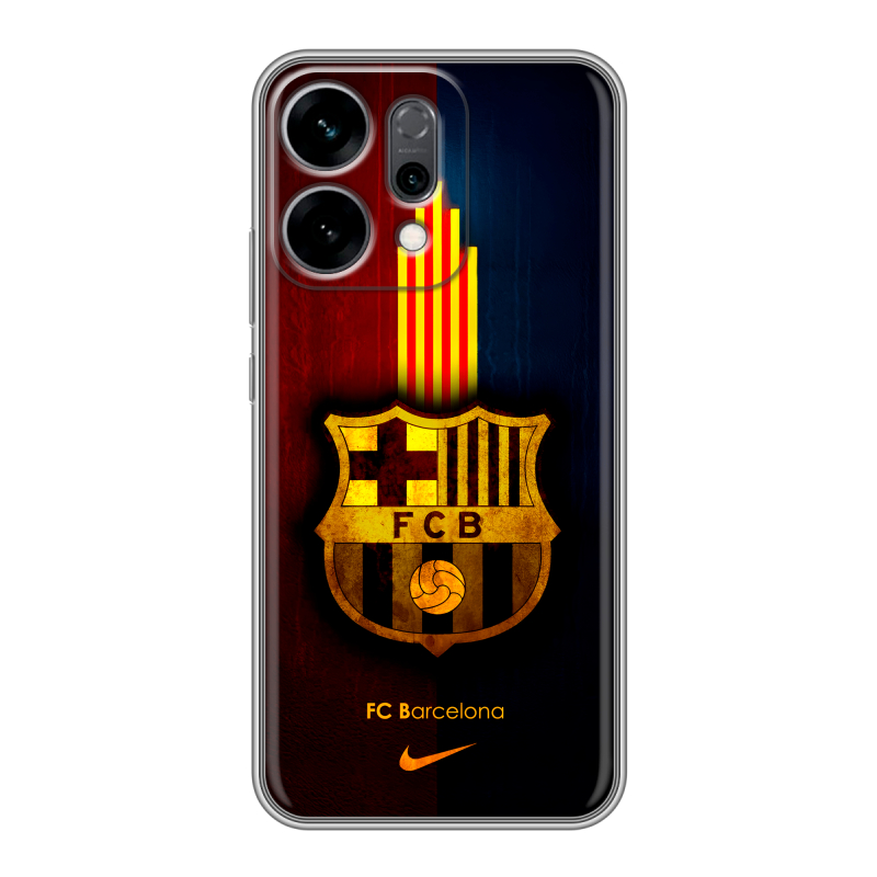 Силиконовый чехол на OPPO Reno14 5G с принтом Барселона Barcelona Силиконовый чехол на OPPO Reno14 5G с принтом Барселона Barcelona