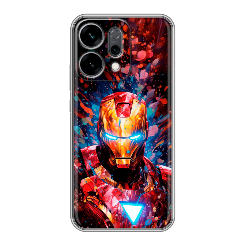 Силиконовый чехол на OPPO Reno14 5G с принтом Железный человек Ironman Силиконовый чехол на OPPO Reno14 5G с принтом Железный человек Ironman