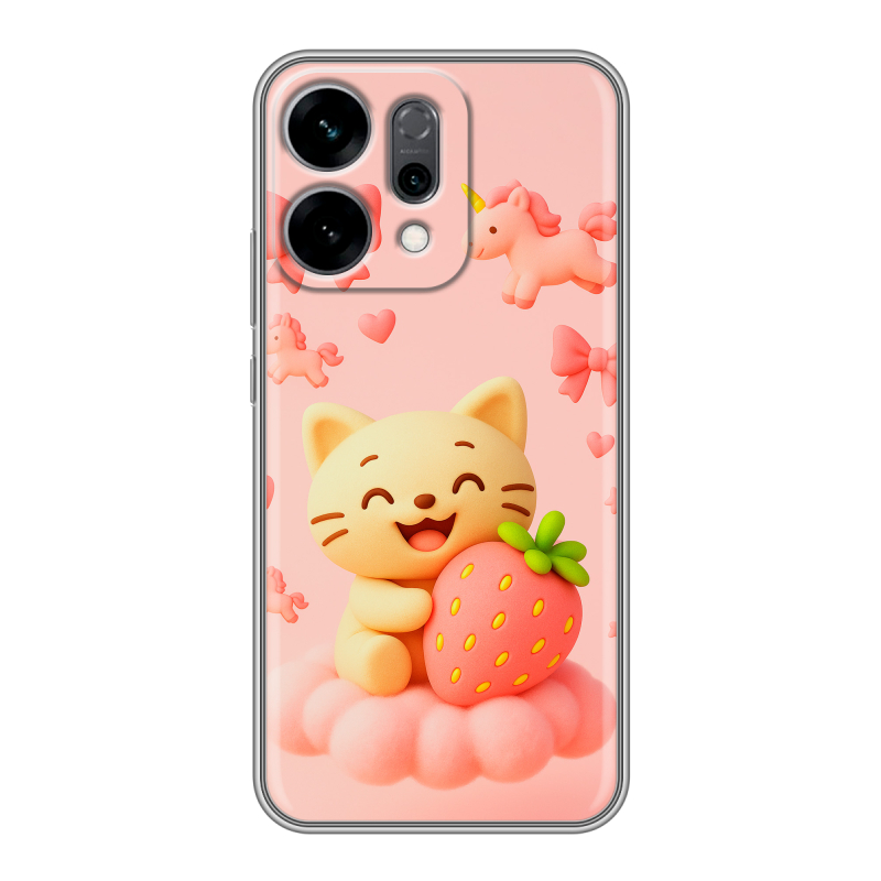 Силиконовый чехол на OPPO Reno14 5G с принтом для девочек Силиконовый чехол на OPPO Reno14 5G с принтом для девочек