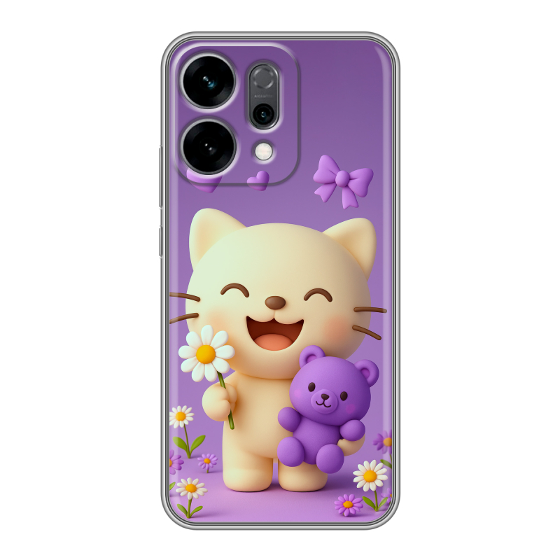 Силиконовый чехол на OPPO Reno14 5G с принтом для девочек Силиконовый чехол на OPPO Reno14 5G с принтом для девочек