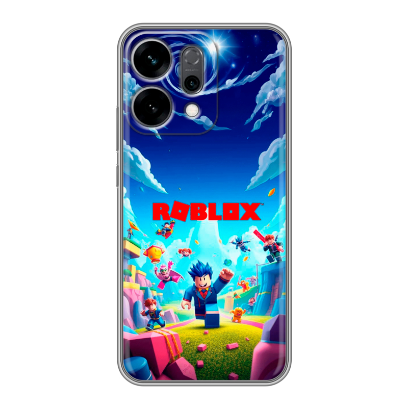 Силиконовый чехол на OPPO Reno14 5G с принтом Roblox Роблокс Силиконовый чехол на OPPO Reno14 5G с принтом Roblox Роблокс