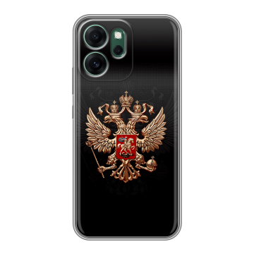 Силиконовый чехол на OPPO Reno14 F с принтом Герб России
