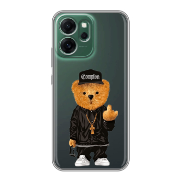 Силиконовый чехол на OPPO Reno14 FS 5G с принтом Мишка Силиконовый чехол на OPPO Reno14 FS 5G с принтом Мишка