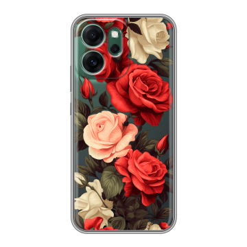 Силиконовый чехол на OPPO Reno14 FS 5G с принтом Розы Силиконовый чехол на OPPO Reno14 FS 5G с принтом Розы