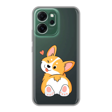 Силиконовый чехол на OPPO Reno14 FS 5G с принтом Корги Силиконовый чехол на OPPO Reno14 FS 5G с принтом Корги
