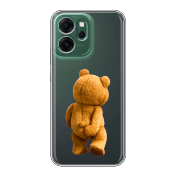 Силиконовый чехол на OPPO Reno14 FS 5G с принтом Медведь Силиконовый чехол на OPPO Reno14 FS 5G с принтом Медведь