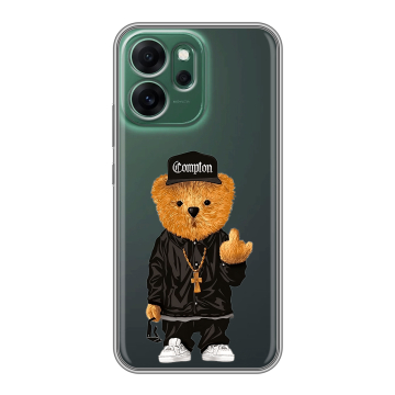 Силиконовый чехол на OPPO Reno14 FS 5G с принтом Плюшевый медведь Силиконовый чехол на OPPO Reno14 FS 5G с принтом Плюшевый медведь