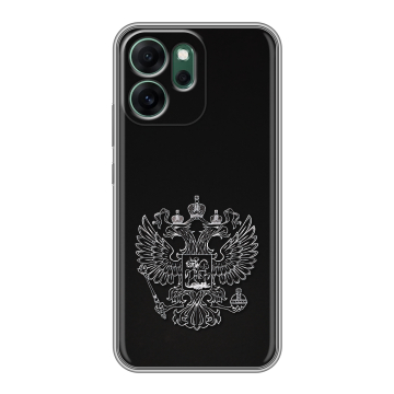 Силиконовый чехол на OPPO Reno14 FS 5G с принтом Герб России Силиконовый чехол на OPPO Reno14 FS 5G с принтом Герб России