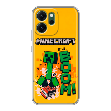 Силиконовый чехол на OPPO Reno14 FS 5G с принтом Майнкрафт Minecraft Силиконовый чехол на OPPO Reno14 FS 5G с принтом Майнкрафт Minecraft