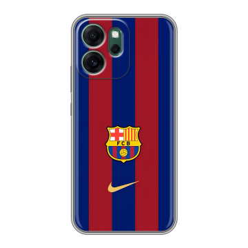 Силиконовый чехол на OPPO Reno14 FS 5G с принтом Барселона Barcelona