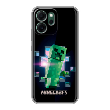 Силиконовый чехол на OPPO Reno14 FS 5G с принтом Майнкрафт Minecraft Силиконовый чехол на OPPO Reno14 FS 5G с принтом Майнкрафт Minecraft