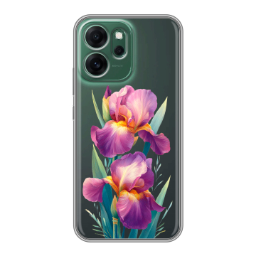 Силиконовый чехол на OPPO Reno14 FS 5G с принтом Цветы орхидеи