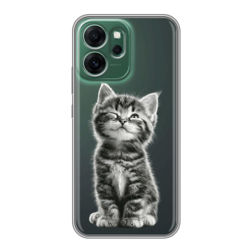 Силиконовый чехол на OPPO Reno14 FS 5G с принтом Котенок