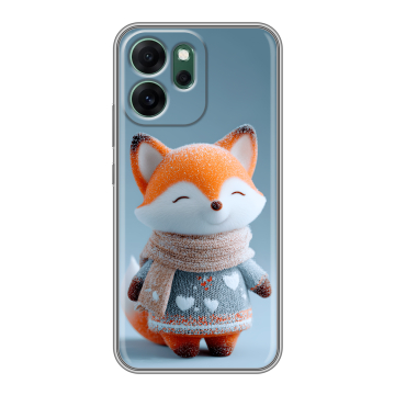 Силиконовый чехол на OPPO Reno14 FS 5G с принтом Лиса