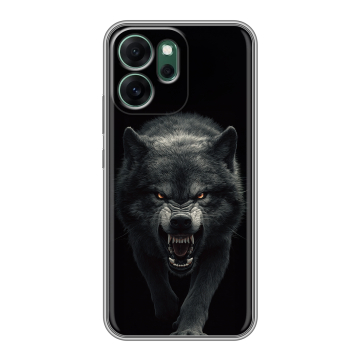 Силиконовый чехол на OPPO Reno14 FS 5G с принтом Волк Силиконовый чехол на OPPO Reno14 FS 5G с принтом Волк
