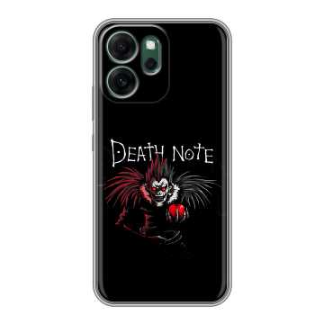 Силиконовый чехол на OPPO Reno14 FS 5G с принтом Death note Тетрадь смерти Силиконовый чехол на OPPO Reno14 FS 5G с принтом Death note Тетрадь смерти