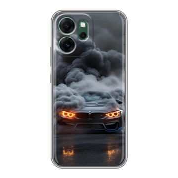 Силиконовый чехол на OPPO Reno14 FS 5G с принтом BMW БМВ