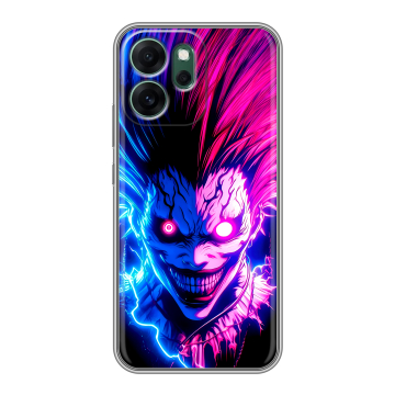 Силиконовый чехол на OPPO Reno14 FS 5G с принтом Death note Тетрадь смерти