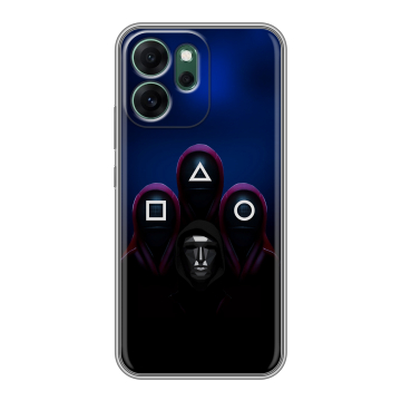 Силиконовый чехол на OPPO Reno14 FS 5G с принтом Игра Кальмара Силиконовый чехол на OPPO Reno14 FS 5G с принтом Игра Кальмара