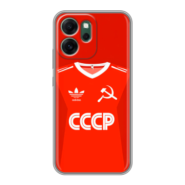 Силиконовый чехол на OPPO Reno14 FS 5G с принтом Флаг Герб СССР Силиконовый чехол на OPPO Reno14 FS 5G с принтом Флаг Герб СССР