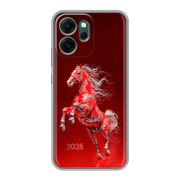 Силиконовый чехол на OPPO Reno14 FS 5G с принтом Новый год Силиконовый чехол на OPPO Reno14 FS 5G с принтом Новый год