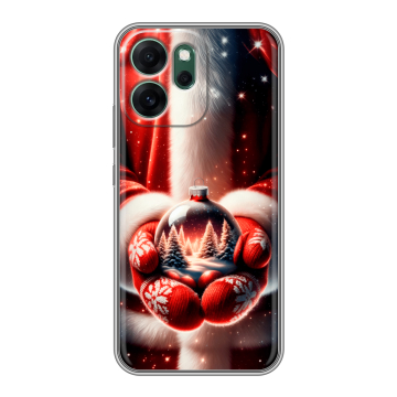 Силиконовый чехол на OPPO Reno14 FS 5G с принтом Новый год