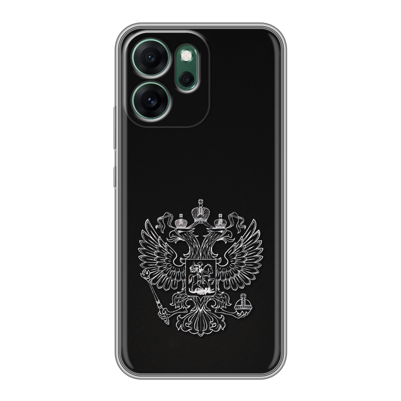Силиконовый чехол на OPPO Reno14 FS 5G с принтом Герб России Силиконовый чехол на OPPO Reno14 FS 5G с принтом Герб России
