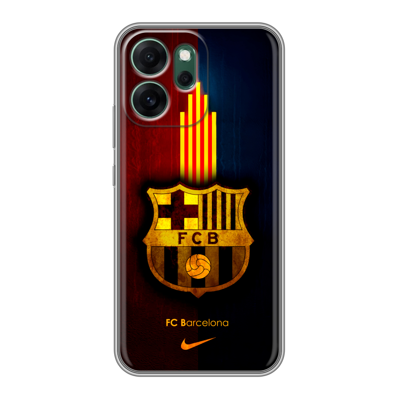 Силиконовый чехол на OPPO Reno14 FS 5G с принтом Барселона Barcelona Силиконовый чехол на OPPO Reno14 FS 5G с принтом Барселона Barcelona