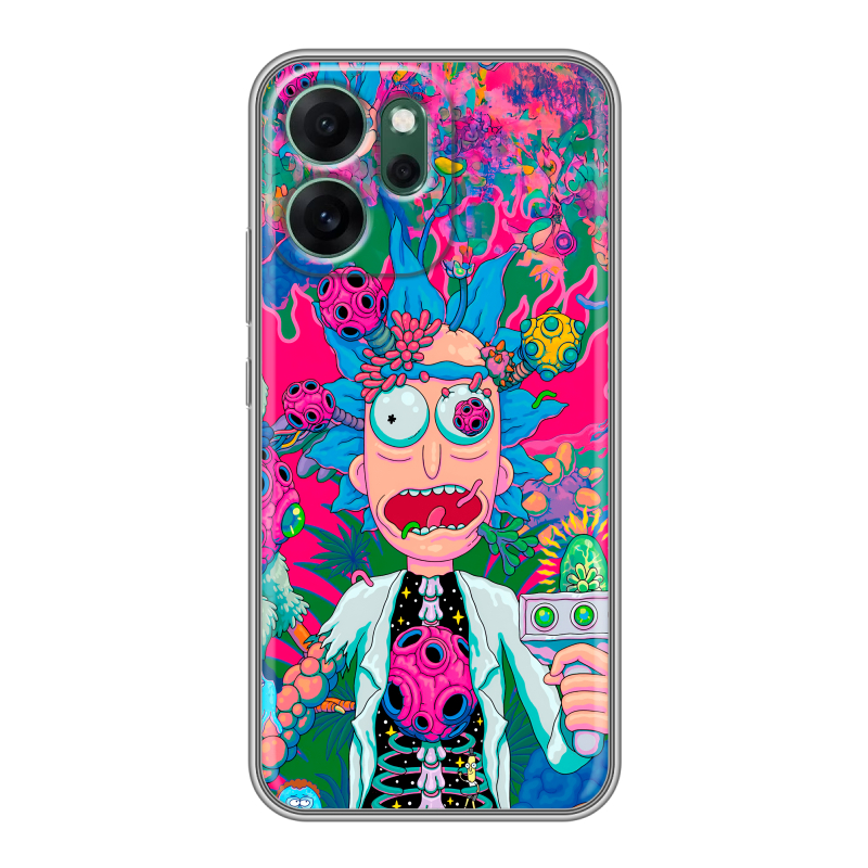 Силиконовый чехол на OPPO Reno14 F с принтом Рик и Морти Rick Morty Силиконовый чехол на OPPO Reno14 F с принтом Рик и Морти Rick Morty