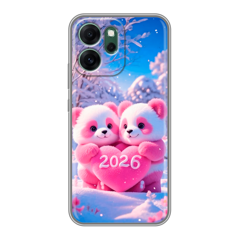 Силиконовый чехол на OPPO Reno14 FS 5G с принтом Новый год Силиконовый чехол на OPPO Reno14 FS 5G с принтом Новый год
